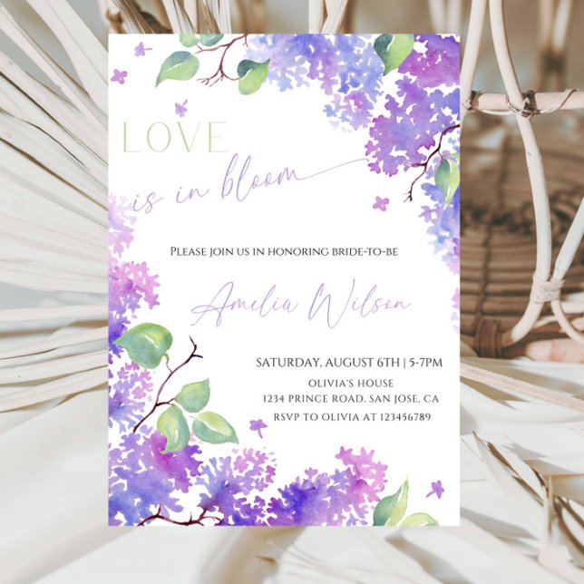 Invitation Love Is in Bloom Bridal Shower-Floral Garden Theme (Créateur téléchargé)