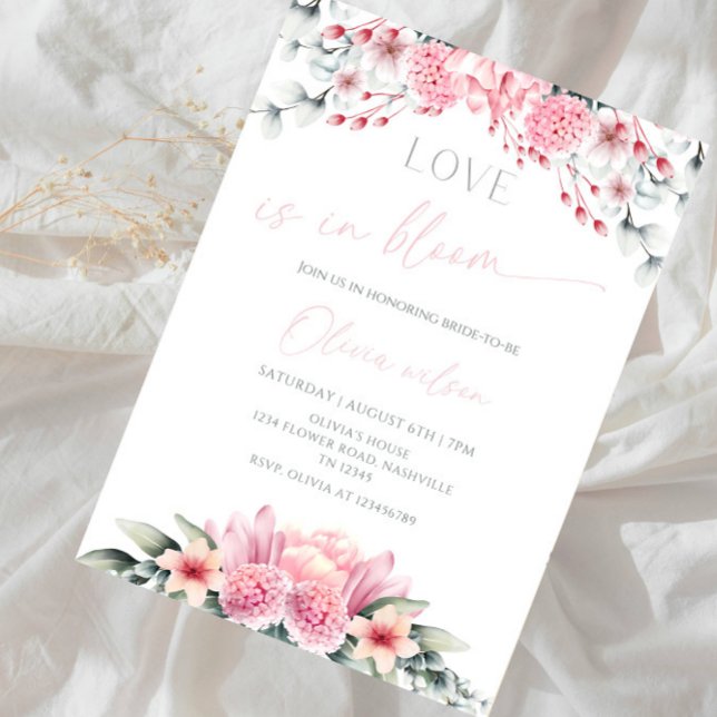 Invitation Love Is in Bloom Bridal Shower-Floral Garden Theme (Créateur téléchargé)