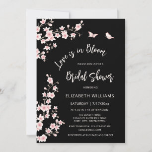 Invitation Love Is In Bloom Registre de Code QR pour Enterr