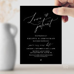 Invitation “Love Is Patient” Wedding Change the date announce<br><div class="desc">Share your updated wedding plans with grace using this elegant wedding postponement announcement card. Featuring the heartfelt phrase “Love Is Patient” in flowing calligraphy paired with refined minimalist typography, this design offers a beautiful and thoughtful way to inform guests of your new celebration date. Perfect for couples who appreciate timeless,...</div>