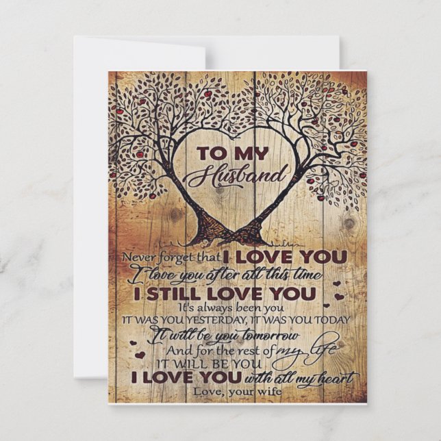 Invitation Love Letter To Husband | Special Gift For Man | (Devant)