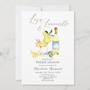 Invitation Love Limoncello Cocktail Fête des mariées