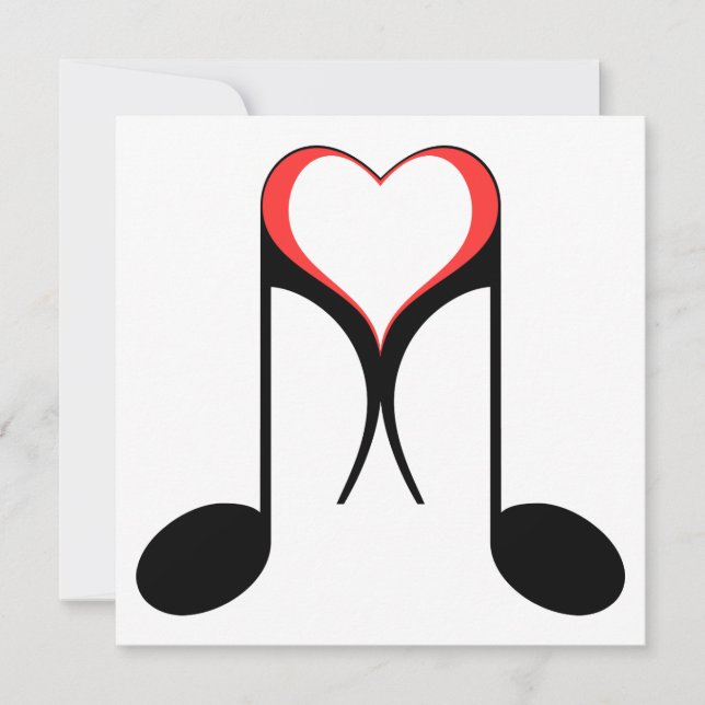 Invitation love note : 8e note (Devant)