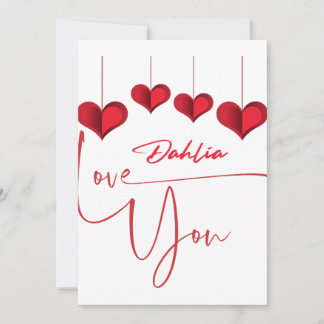 Invitation Love Notes : Personnalisé Valentine's Day