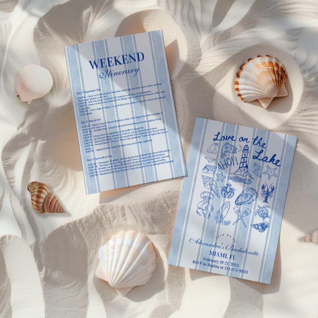 Invitation Love on the Lake Bachelorette (Créateur téléchargé)