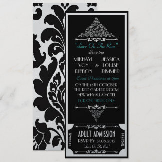 Invitation "Love On The Run" un mariage en fuite