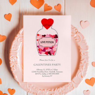 Invitation Love Potion Saint Valentin Fête des Galentins