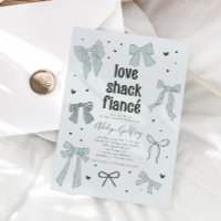 Love Shack Fiance Blue Bow Fête des mariées