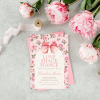 Love Shack Fiance Fête des mariées Fleurs roses