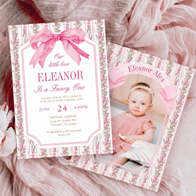 Invitation Love Shack Vintage Fancy ONE Girl Anniversaire (Créateur téléchargé)