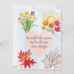 Invitation Love Through the Seasons Card