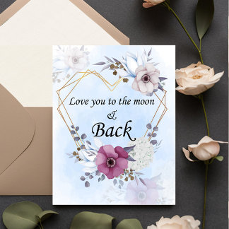 Invitation Love You to the Moon & Back – Romantique Personnal