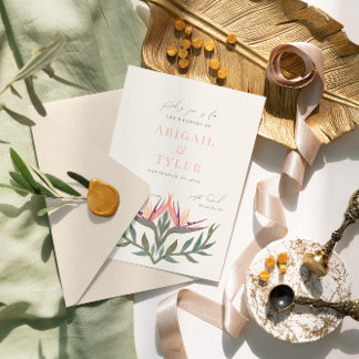 Invitation Lovebirds au Paradis Mariage