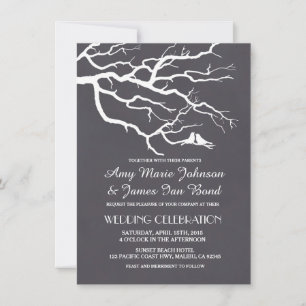 Invitation Lovebirds le mariage en tableau de bord invite lov