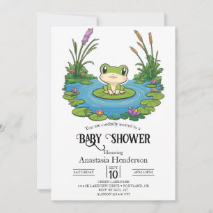 Invitation Lovely Mystical Frog Baby shower