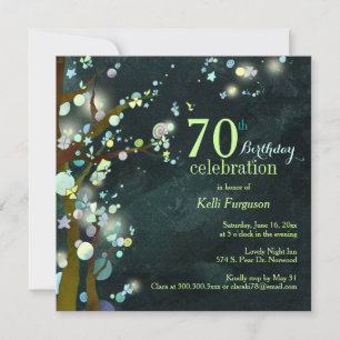 Invitation Lovely Night Sassy 70th Birthday Party