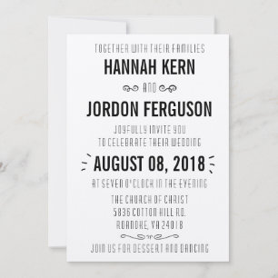 Invitation Lovely Rustic Kraft Mariage