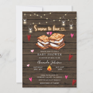 Invitation Love'more to Love Wood String Baby shower