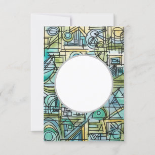 Invitation L'Overture-Moderne Bauhaus Art Géométrique