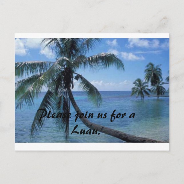 Invitation Luau (Devant)