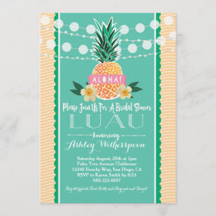 Invitation Luau Bridal Shower