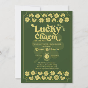 Invitation Lucky Charm st Patrick's day baby shower