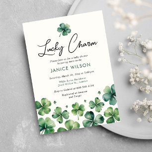 Invitation Lucky Charm St. Patrick's Day Baby shower