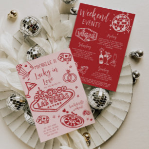 Invitation Lucky In Love Bachelorette Week-end