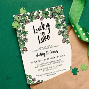 Invitation Lucky In Love Clover Couple's Shower