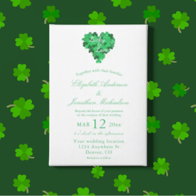 Invitation Lucky In Love Mariage (Créateur téléchargé)