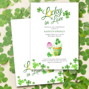 Invitation Lucky in Love St patrick nuptiale Shower Invitatio