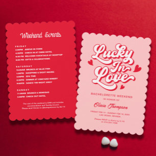 Invitation Lucky in Love Vegas Bachelorette Party