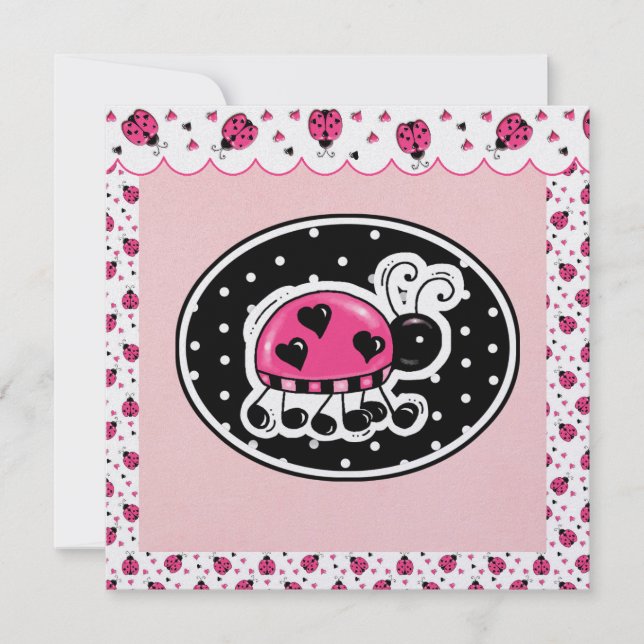 Invitation Lucky LadyBug - SRF (Devant)