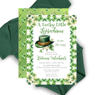 Invitation Lucky Little Leprechaun Baby shower St. Patrick