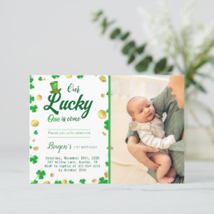 Invitation Lucky Little One - Baby shower de la fête de la Sa