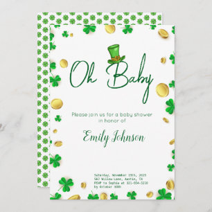 Invitation Lucky Little One - Baby shower de la fête de la Sa