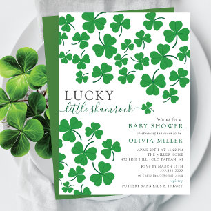 Invitation Lucky Little Shamrock Baby shower