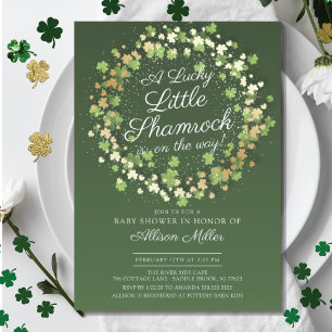 Invitation Lucky Little Shamrock Baby shower
