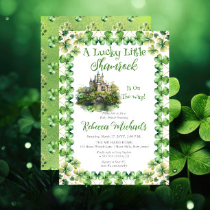Invitation Lucky Little Shamrock St. Patrick's Baby shower