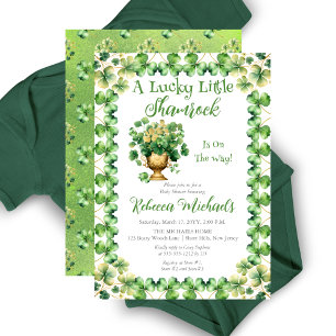 Invitation Lucky Little Shamrock St. Patrick's Baby shower