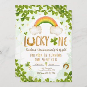 Invitation Lucky One Birthday St Patrick 1st Birthday Party