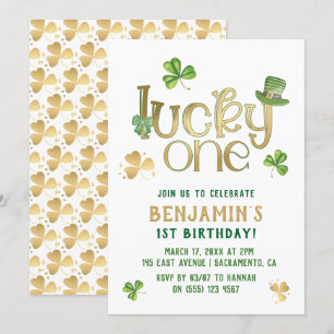 Invitation Lucky One Saint Patrick's Day Premier anniversai