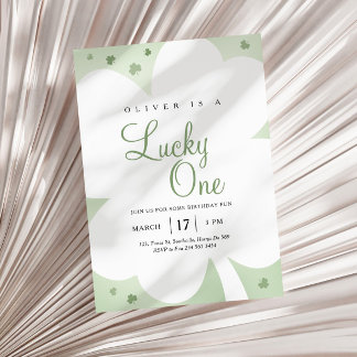 Invitation Lucky One St. Patrick's Day 1er anniversaire
