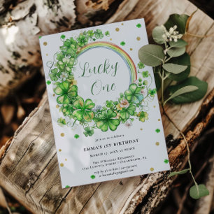 Invitation Lucky One   St. Patrick's Day 1er anniversaire