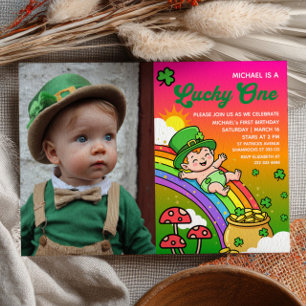 Invitation Lucky One St.Patrick's Day 1re Anniversaire Photo