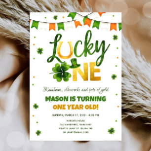 Invitation Lucky One St. Patrick's Day Boy Premier anniversai