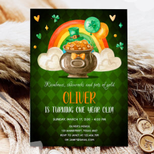 Invitation Lucky One St. Patrick's Day Boy Premier anniversai