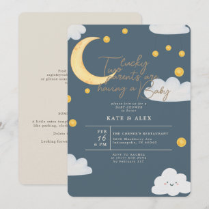 Invitation Lucky St Patrick's Boy Blue Baby shower