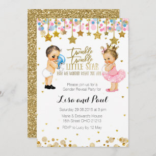 Invitation Lui ou elle genre indiquent l'invitation