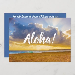 Invitation Lumahai Beach, Kauai, Hawaii